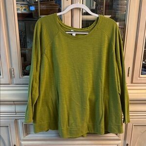 J. Jill Olive Green Knit Top